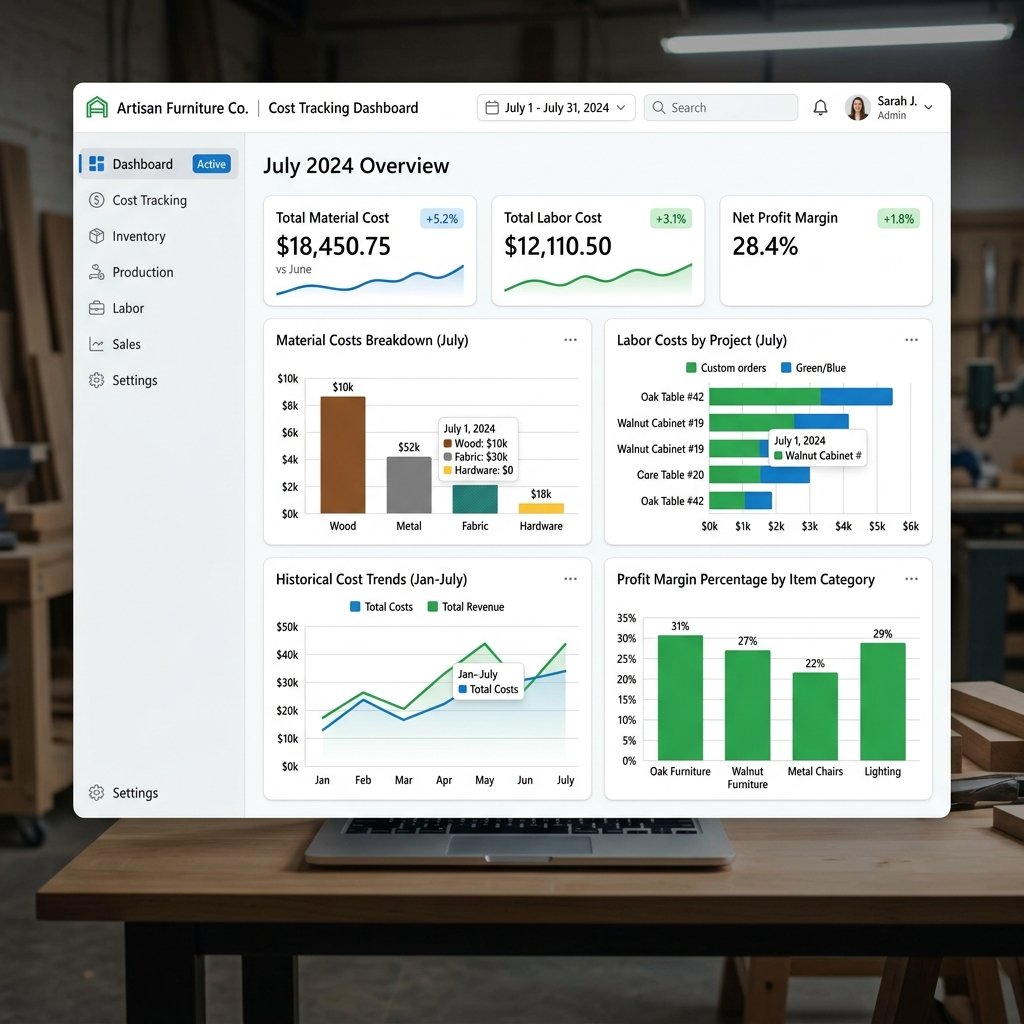 Cost Tracking Screen